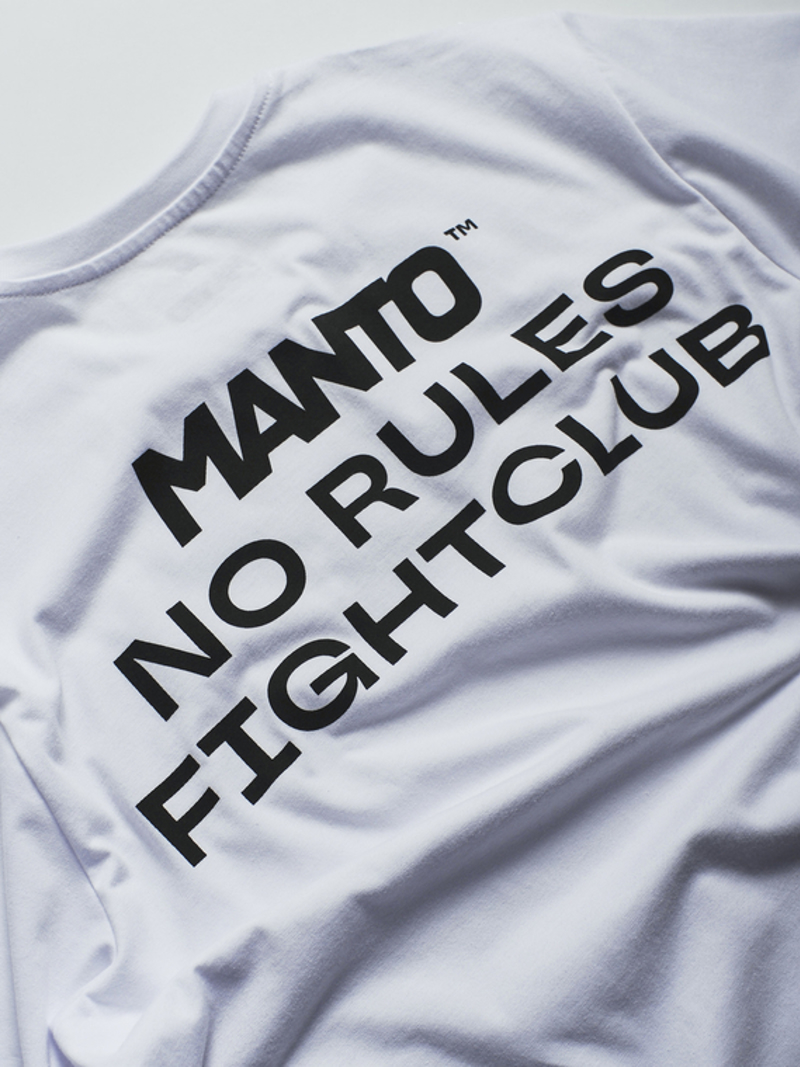 MANTO fight club t-shirt -white